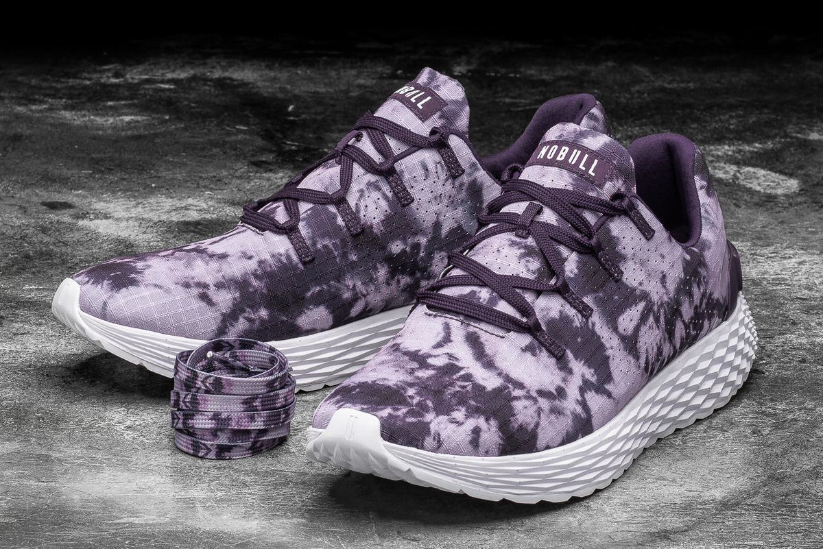 Nobull Tie-Dye Ripstop Runner Men's Running Shoes Purple | Australia (WK0256)